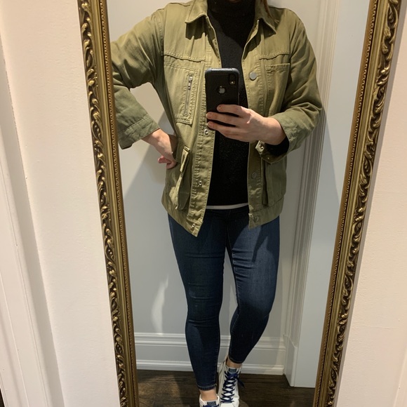 Topshop Khaki Shaket - L - Picture 5 of 13